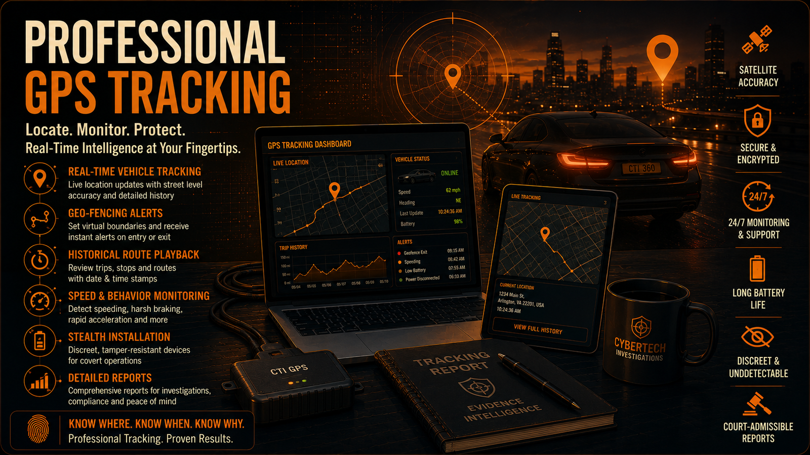 Professional GPS tracking
